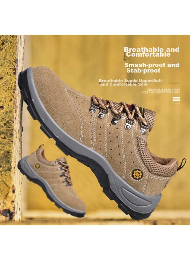 FUCHENG Fucheng Safety Shoes For Men, Breathable Steel Toe Cap, Anti-smashing, Anti-puncture, Wear-resistant, Solid Sole, Work Protection Safety Shoes, 140 42 - Image 4