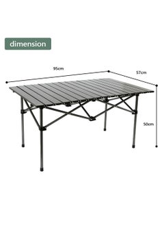 Yolu Folding Camping Table with Carry Bag, Outdoor Portable Lightweight Aluminum Desk for Beach, Picnics, Cooking,Party Dining, Camping, BBQ  - Image 2