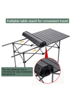 Yolu Folding Camping Table with Carry Bag, Outdoor Portable Lightweight Aluminum Desk for Beach, Picnics, Cooking,Party Dining, Camping, BBQ  - Image 3