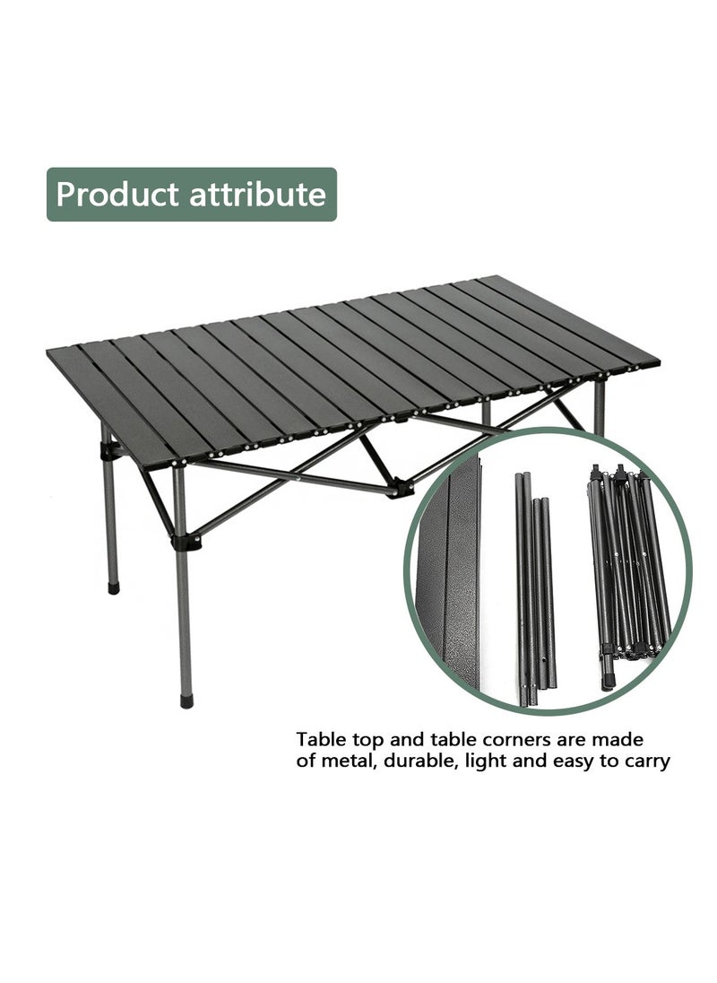 Yolu Folding Camping Table with Carry Bag, Outdoor Portable Lightweight Aluminum Desk for Beach, Picnics, Cooking,Party Dining, Camping, BBQ  - Image 4