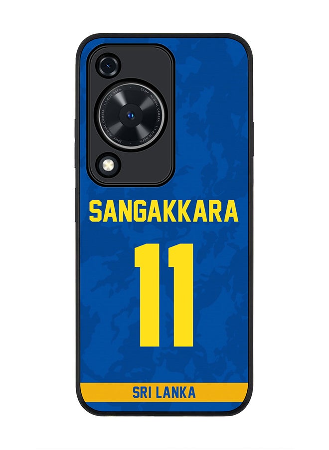 Stylizedd Rugged Black edge case for Huawei nova Y72 / Huawei Enjoy 70 4G, Slim fit Flexible Thin Cover - Team Sri lanka Kumar Sangakkara, Jersey No 11  - Image 1