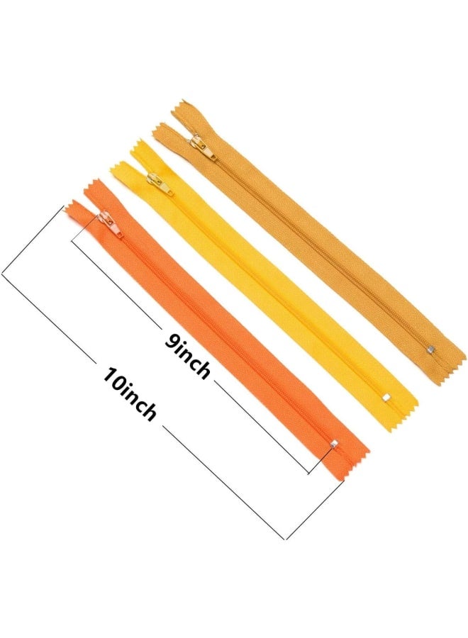60pcs 9 Inch Nylon Coil Zippers Sewing Zippers Bulk for Tailor Sewing Bags Garment Crafts DIY Accessories (20 Color)  - Image 3
