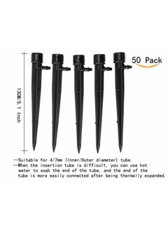 CTKcom Adjustable 360 Degree Water Flow Irrigation Drippers on Stake Emitter Drip System,Pack of 50  - Image 3