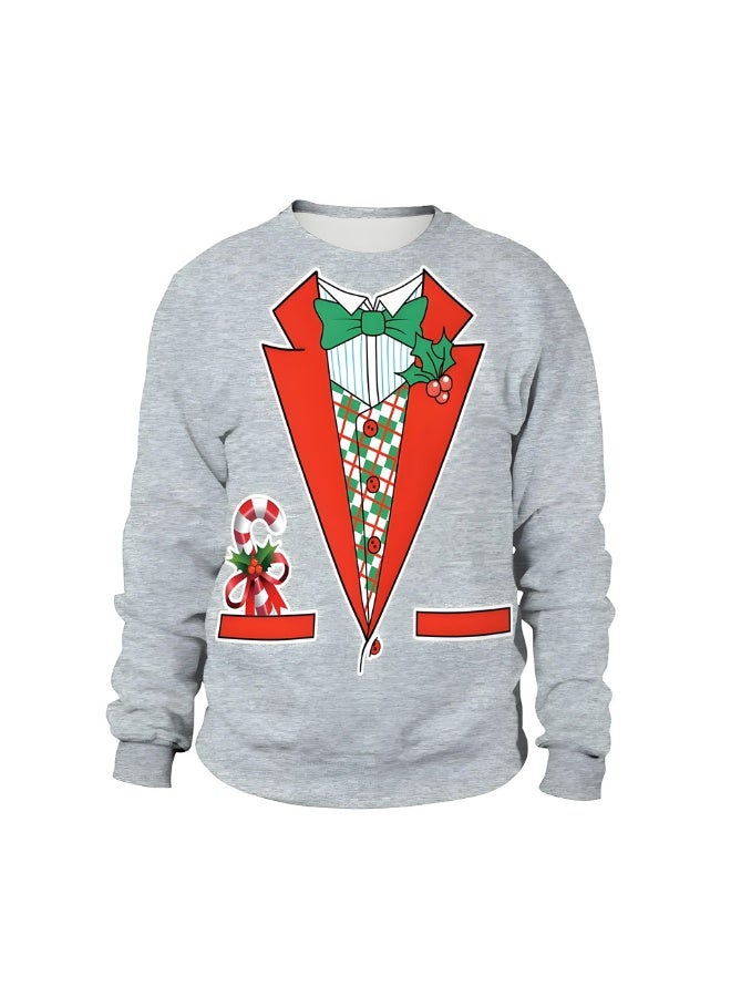 إسكدنيا جنس واحد عيد الميلاد القفز سترة مطبوعة سترة سترة الخريف الشتاء قمم الملابس - Image 1