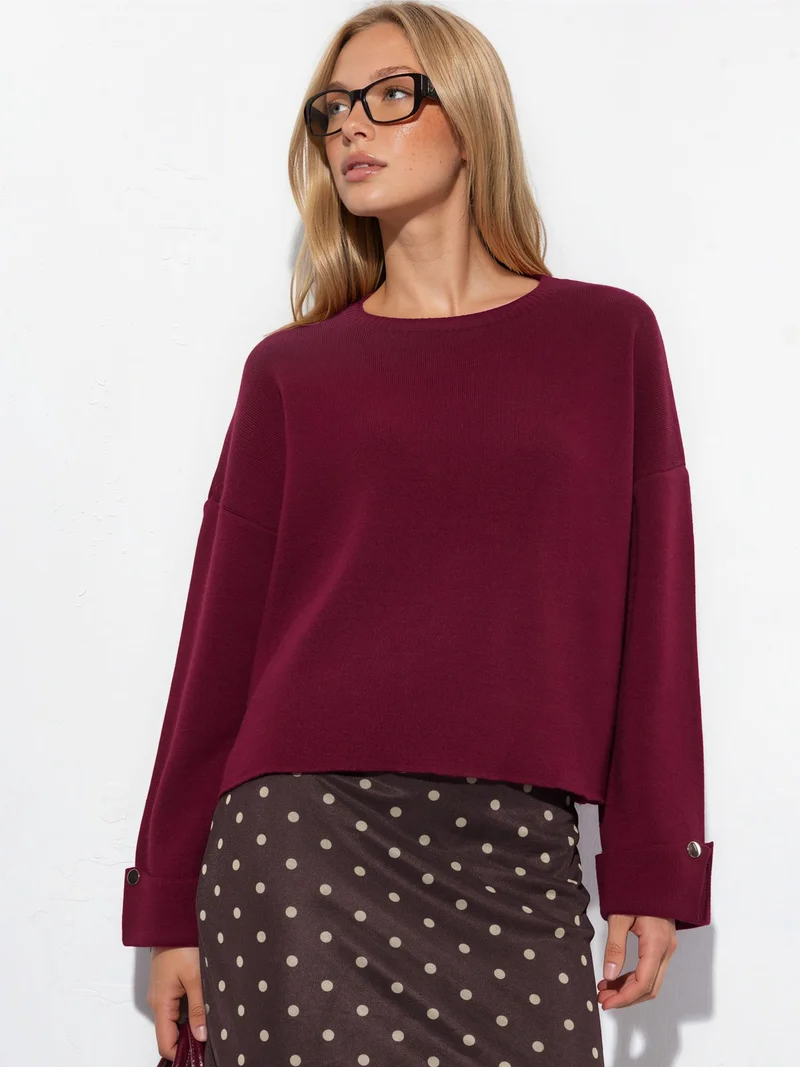 هيكاب Button Detailed Knit Sweater