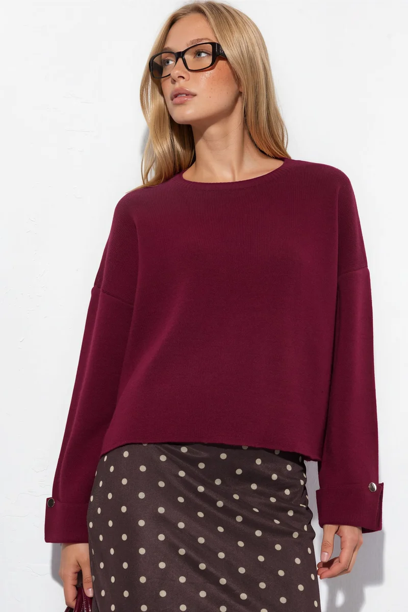 هيكاب Button Detailed Knit Sweater