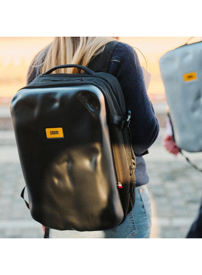 Crash Baggage Italian 15-inch Laptop Backpack Double Shoulder Bag Riding Motorcycle Leisure Armor Backpack Men And Women Yellow - Image 4