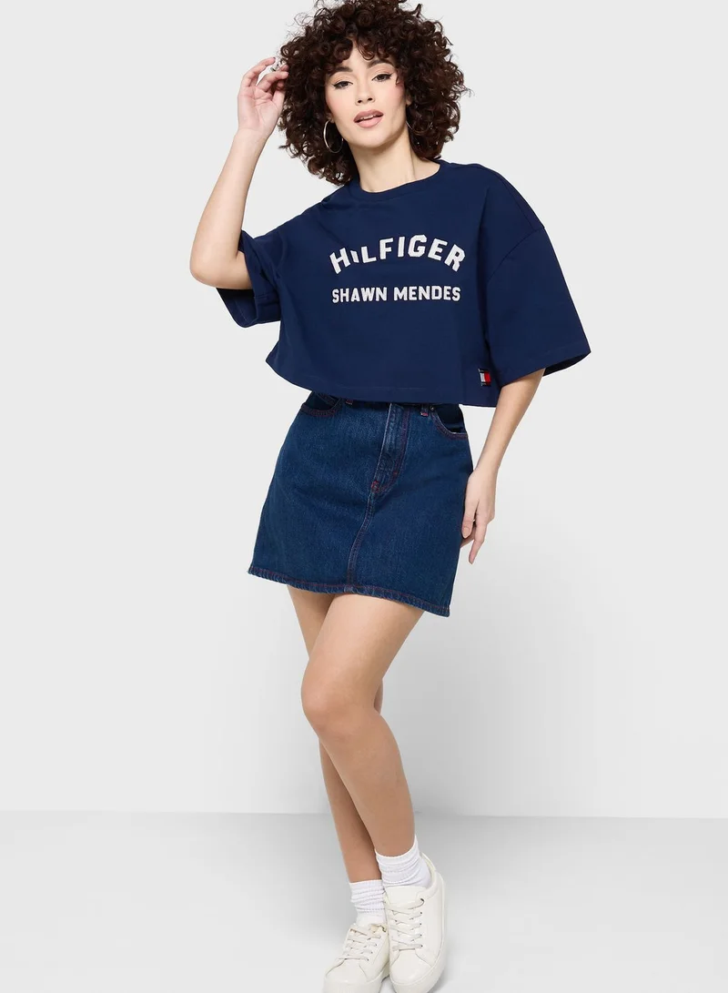TOMMY HILFIGER Crew Neck Logo T-Shirt