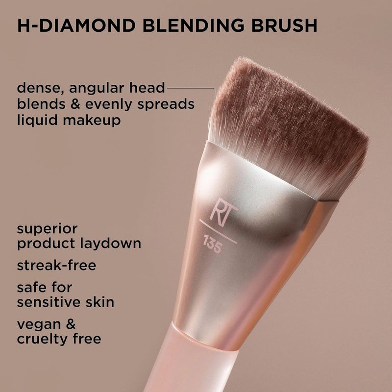 REAL TECHNIQUES New Nudes 2.0 H-Diamond Blending Brush, 1 Count - Image 2