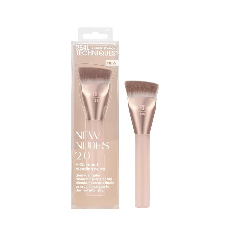 REAL TECHNIQUES New Nudes 2.0 H-Diamond Blending Brush, 1 Count - Image 1