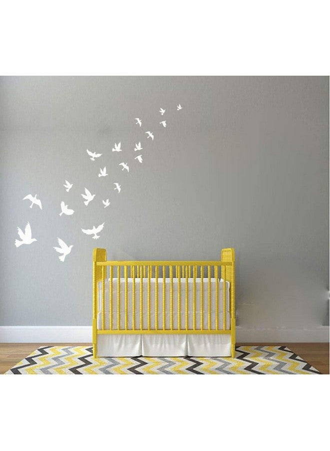 MAFENT White Birds Wall Decal - Tree Wall Decor, Peace Dove, Flying Birds Wall Stickers for Nursery, Baby Room, Bedroom Decoration - Image 3
