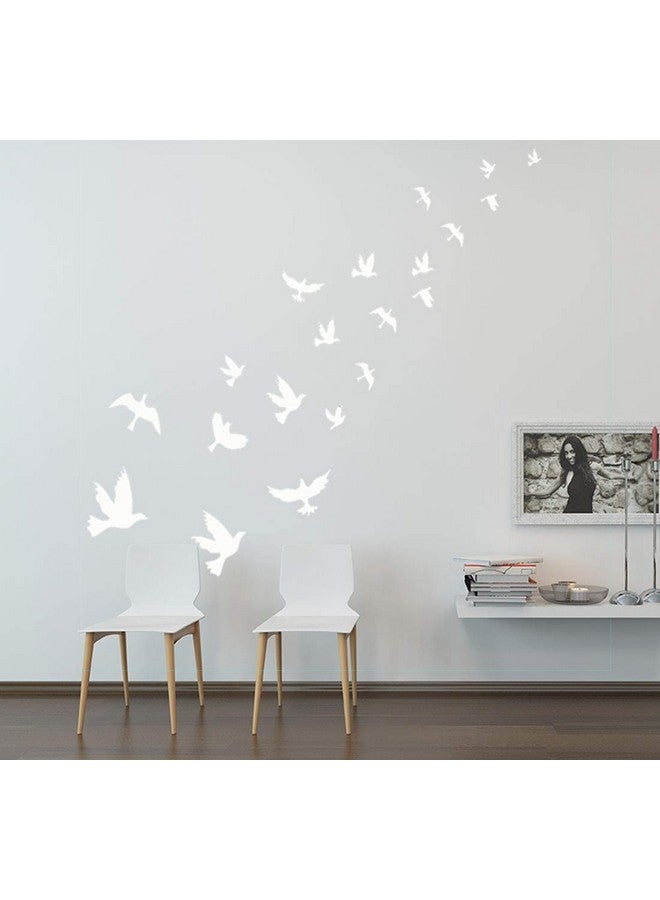 MAFENT White Birds Wall Decal - Tree Wall Decor, Peace Dove, Flying Birds Wall Stickers for Nursery, Baby Room, Bedroom Decoration - Image 1