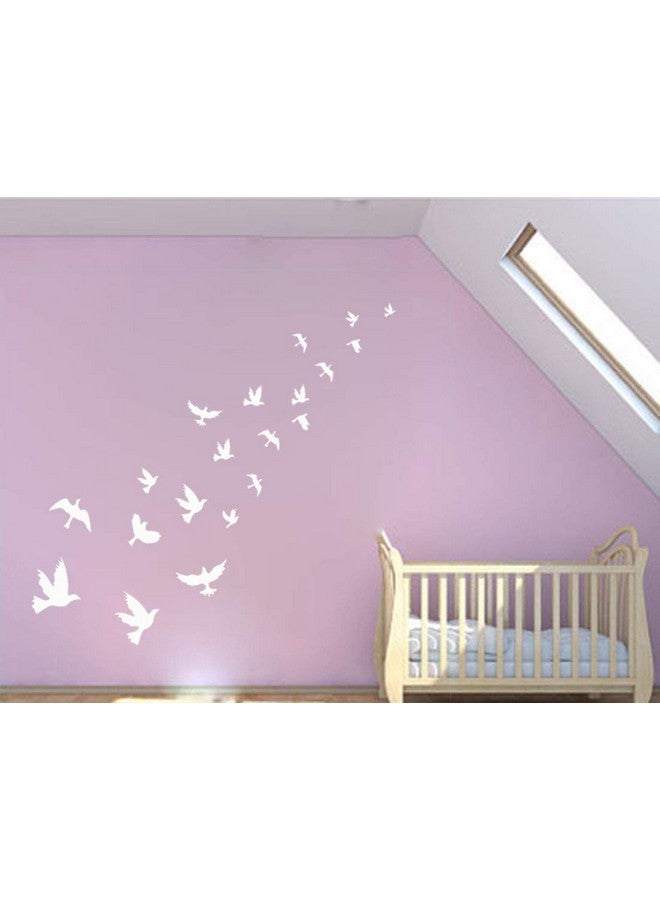MAFENT White Birds Wall Decal - Tree Wall Decor, Peace Dove, Flying Birds Wall Stickers for Nursery, Baby Room, Bedroom Decoration - Image 2