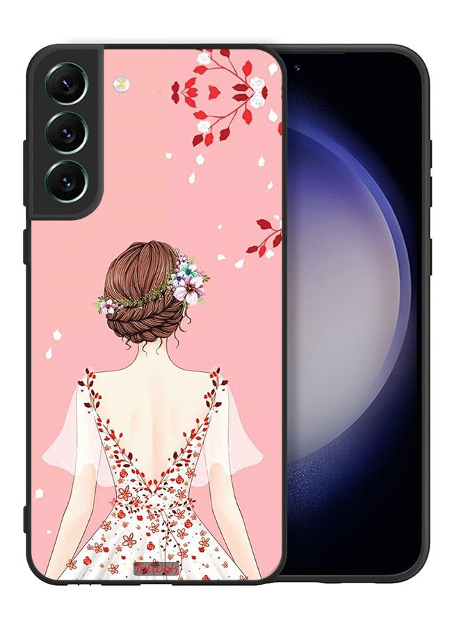 Tolwak Samsung Galaxy S21 FE 5G Protective Case Cover Standing Girl Art - Image 2