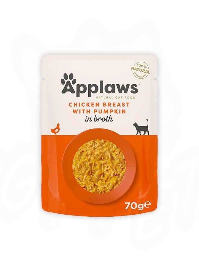 Applaws Chicken Breast With Pumpkin In Broth Cat Food - 70G (Pack Of 12) - Image 2