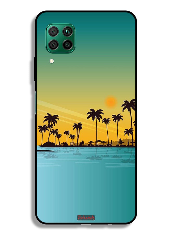 Tolwak Huawei P40 lite 4G Protective Case Cover Scenery Abstract Art - Image 2