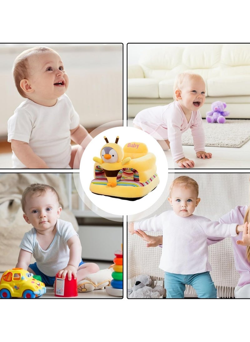 general Baby Support Sofa Chair, Animal Shape Cushion Seat for Learning to Sit, Cute Plush Floor Seat, Baby Seat 6 Months Baby Toys - Image 4