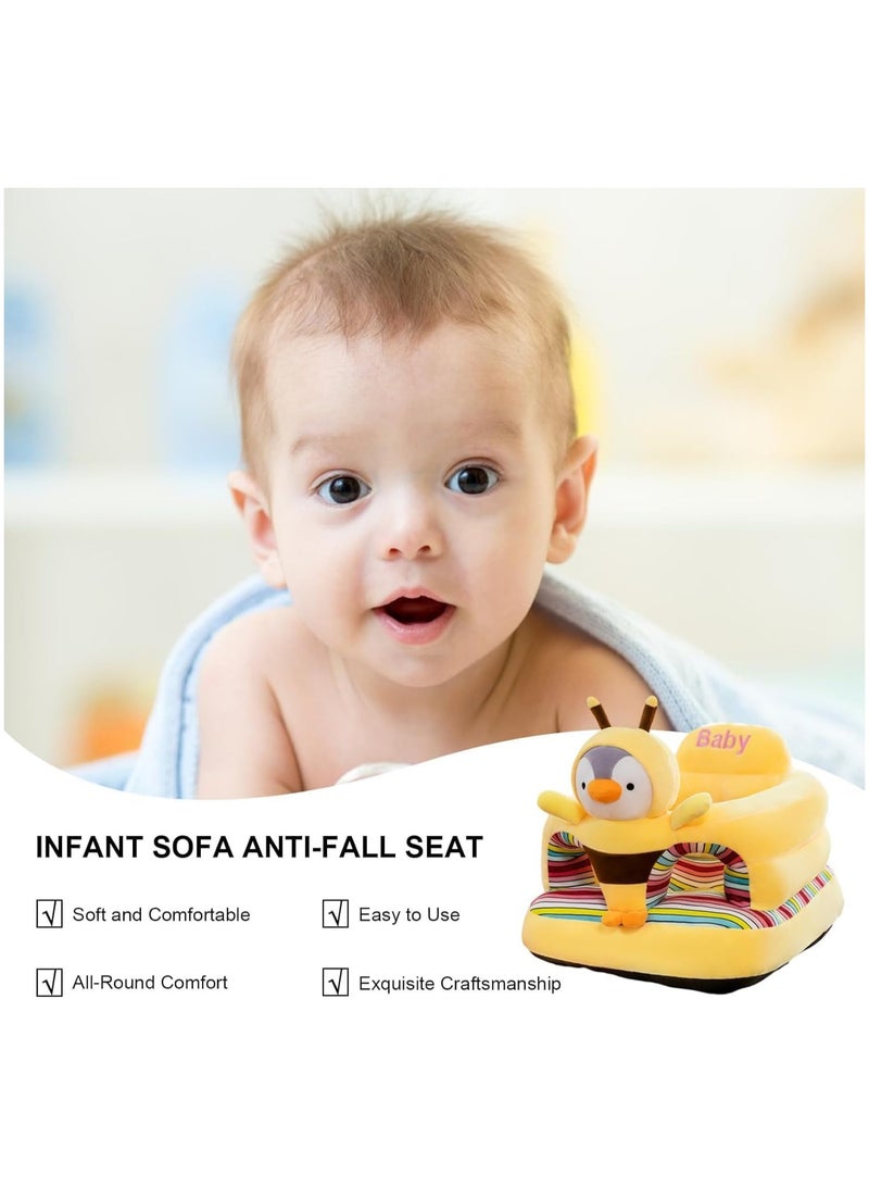 general Baby Support Sofa Chair, Animal Shape Cushion Seat for Learning to Sit, Cute Plush Floor Seat, Baby Seat 6 Months Baby Toys - Image 3