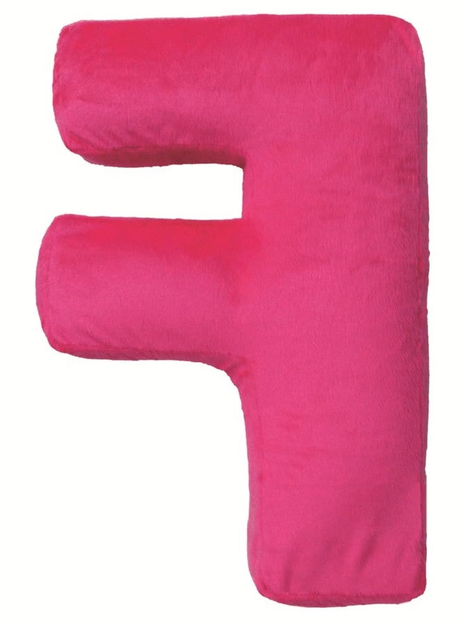 iscream Lettermania F Initial 16" Cake Pop Print Fleece Back Microbead Pillow - Image 2