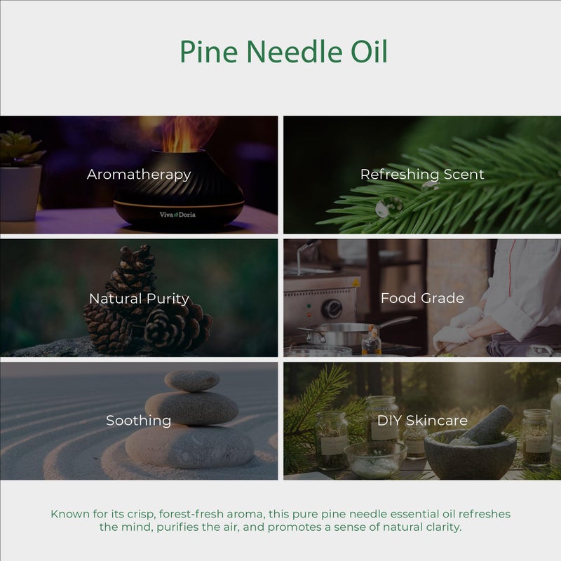 Viva Doria Pine Needle Essential Oil, 100% Pure, Natural, Pine Essential Oil, Undiluted, for Aromatherapy | Food Grade, 30 mL (1 Fluid Ounce) - Image 5