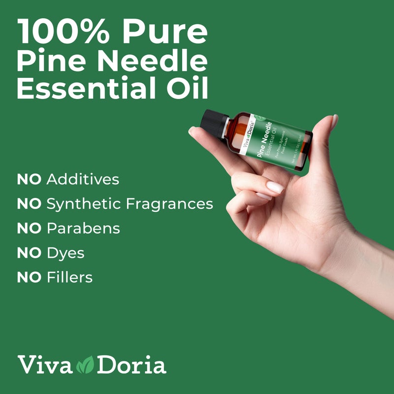 Viva Doria Pine Needle Essential Oil, 100% Pure, Natural, Pine Essential Oil, Undiluted, for Aromatherapy | Food Grade, 30 mL (1 Fluid Ounce) - Image 4