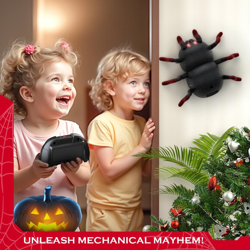 VRG Wall Climbing Spider, Rechargeable Remote Control Robot Kids Toys, Climbing up Walls for Prank Toys & Games, Xmas Birthday Gifts, Toys for Boys & Girls Ages 3 to Up - Image 3