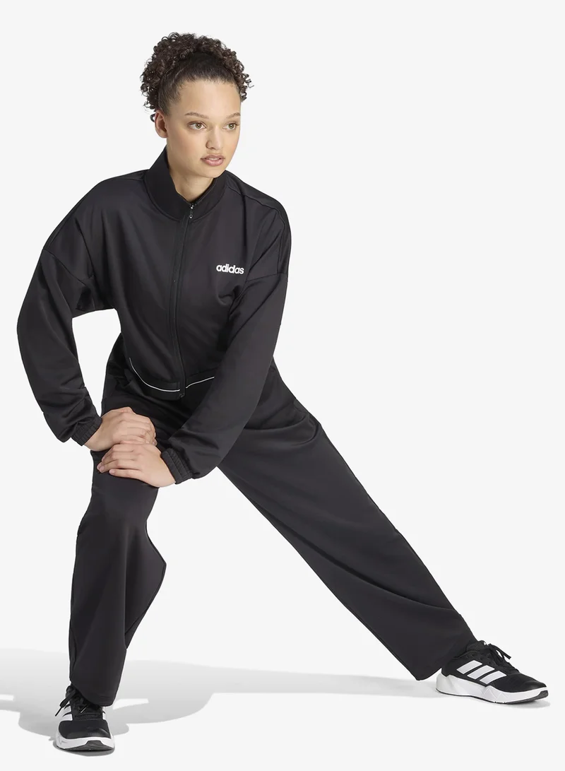 Adidas BLACK Hyperglam Cropped Track Top for Women | Best Price UAE