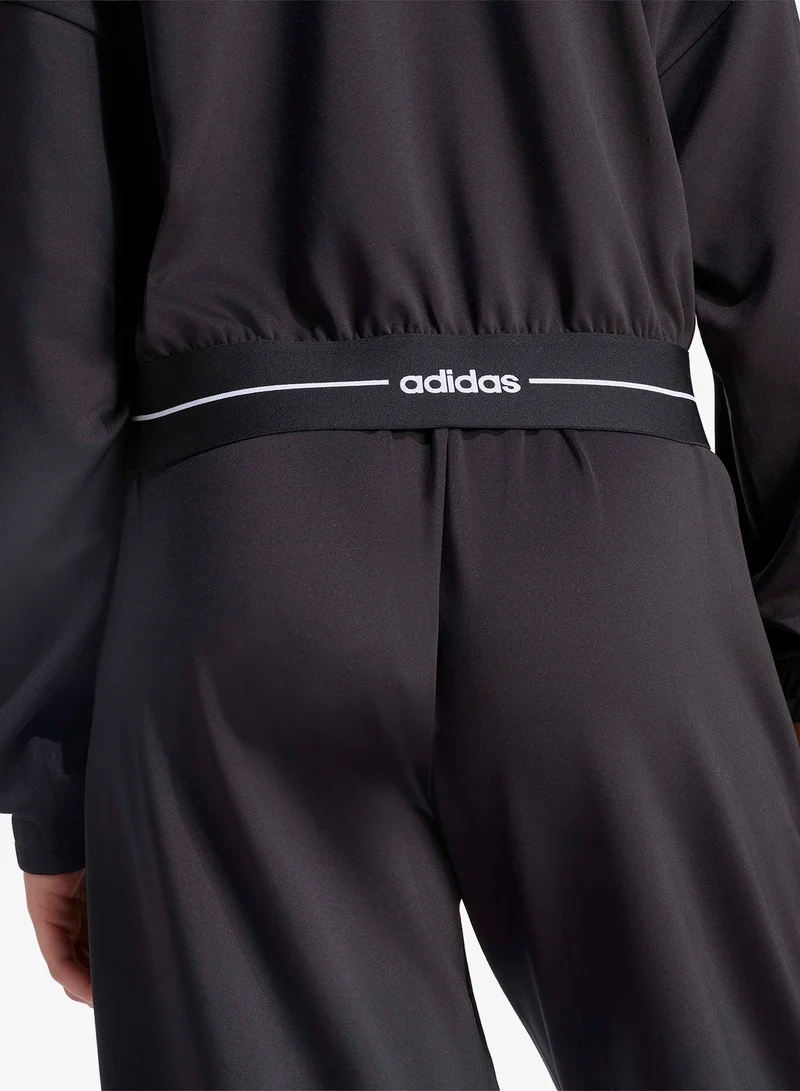 Adidas BLACK Hyperglam Cropped Track Top for Women | Best Price UAE
