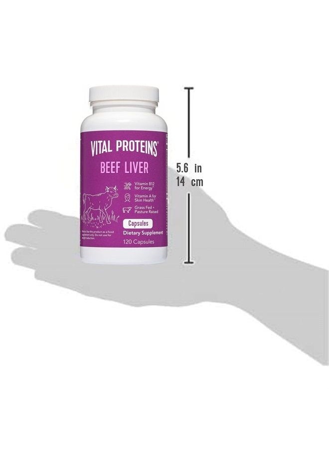 Vital Proteins Grass-Fed Desiccated Beef Liver Pills - (120 Capsules, 750mg Each)  - Image 5