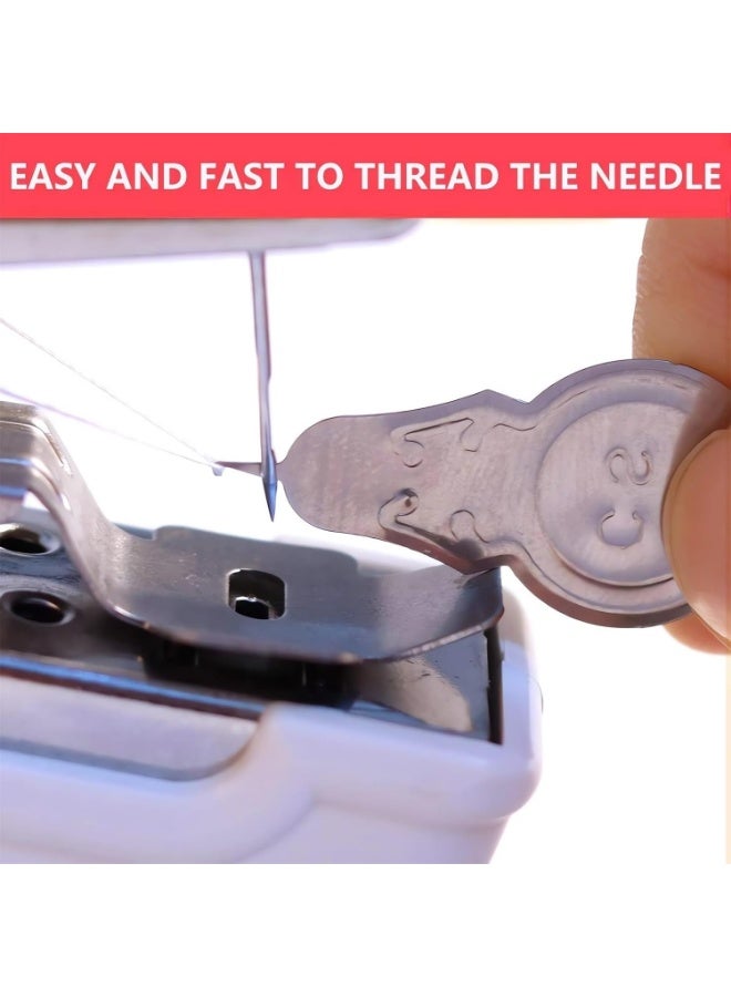 يلا جوي مجموعة ماكينة خياطة يدوية محمولة، دباسة خياطة يدوية صغيرة تعمل بالكهرباء عبر USB، ماكينة خياطة صغيرة سهلة الاستخدام للمبتدئين، أداة خياطة وتطريز صغيرة للسفر، أساسيات لاسلكية للإصلاح السريع في المنزل والحرف اليدوية (أسود) - Image 2