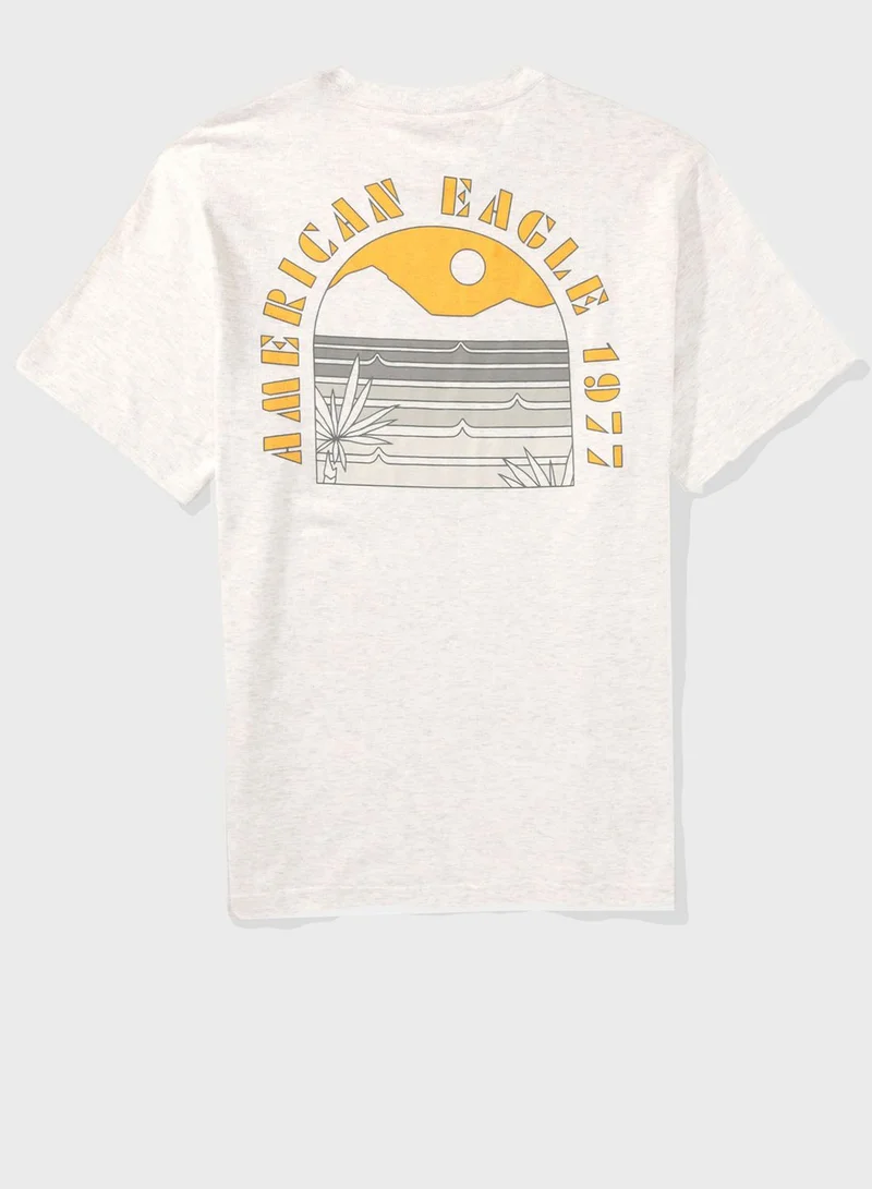 American Eagle Graphic Crew Neck T-Shirt