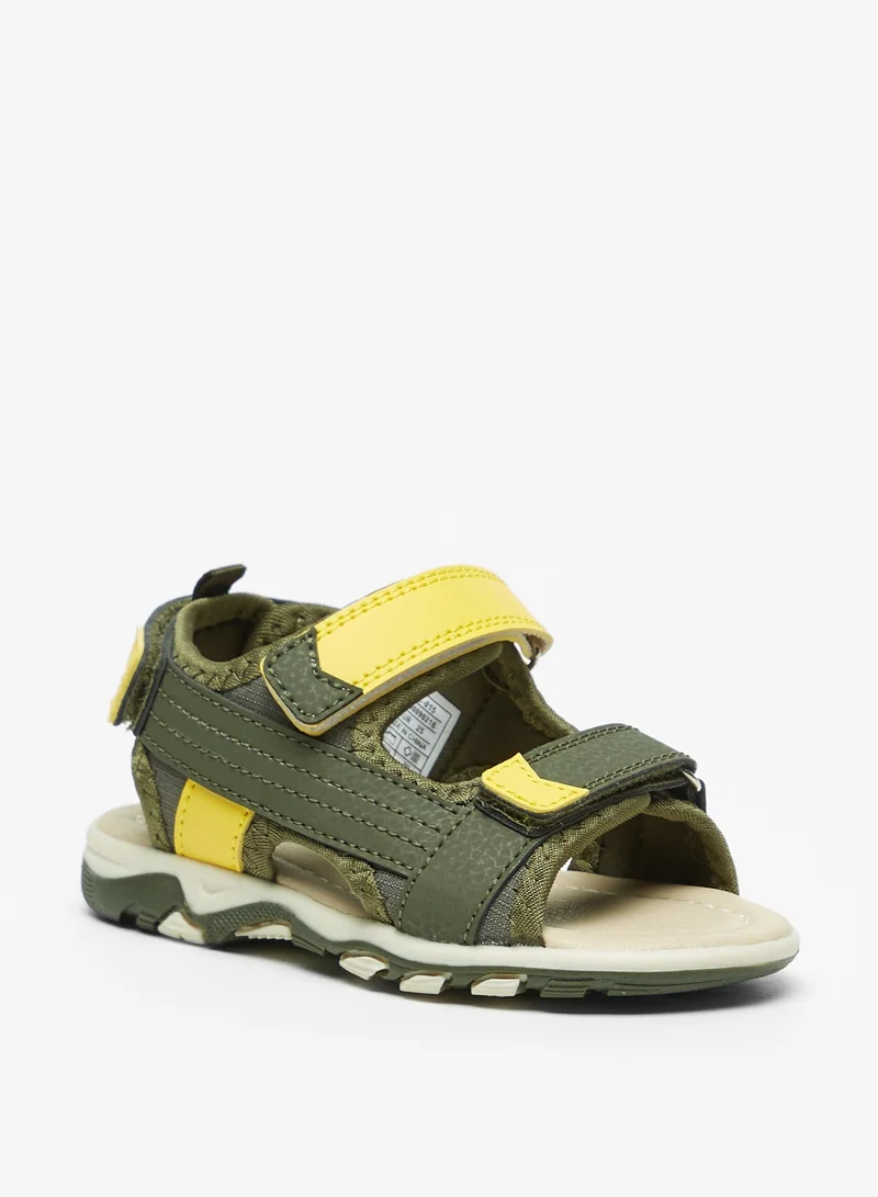 LBL by Shoexpress Girls Textured Floaters with Hook and Loop Closure