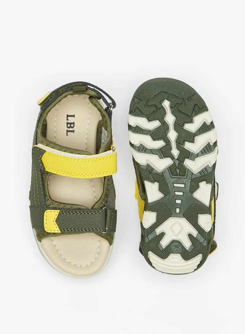 LBL by Shoexpress Girls Textured Floaters with Hook and Loop Closure