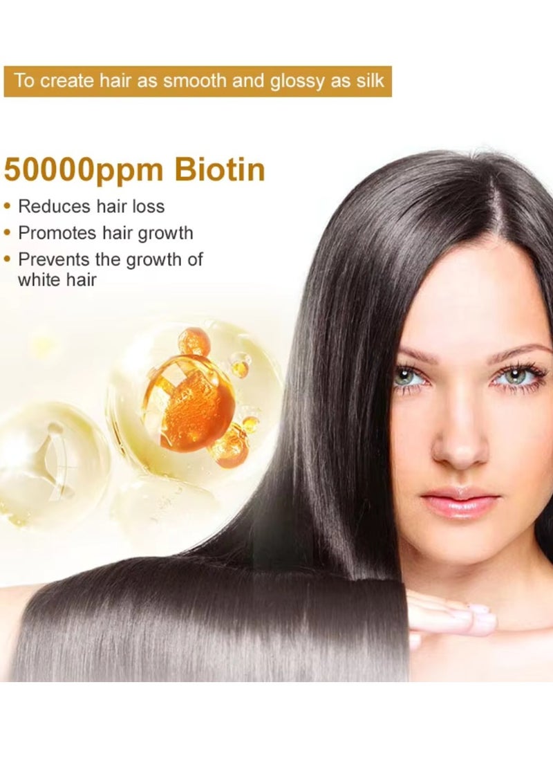PURC - 60g Anti Hair Loss and Hair Repair Mask 50000PPM Biotin and Collagen Hair Mask Hair Mask Treatment for Dry and Frizzy Hair Damaged Hair Strengthening and Hair Growth Hair Mask - Image 1