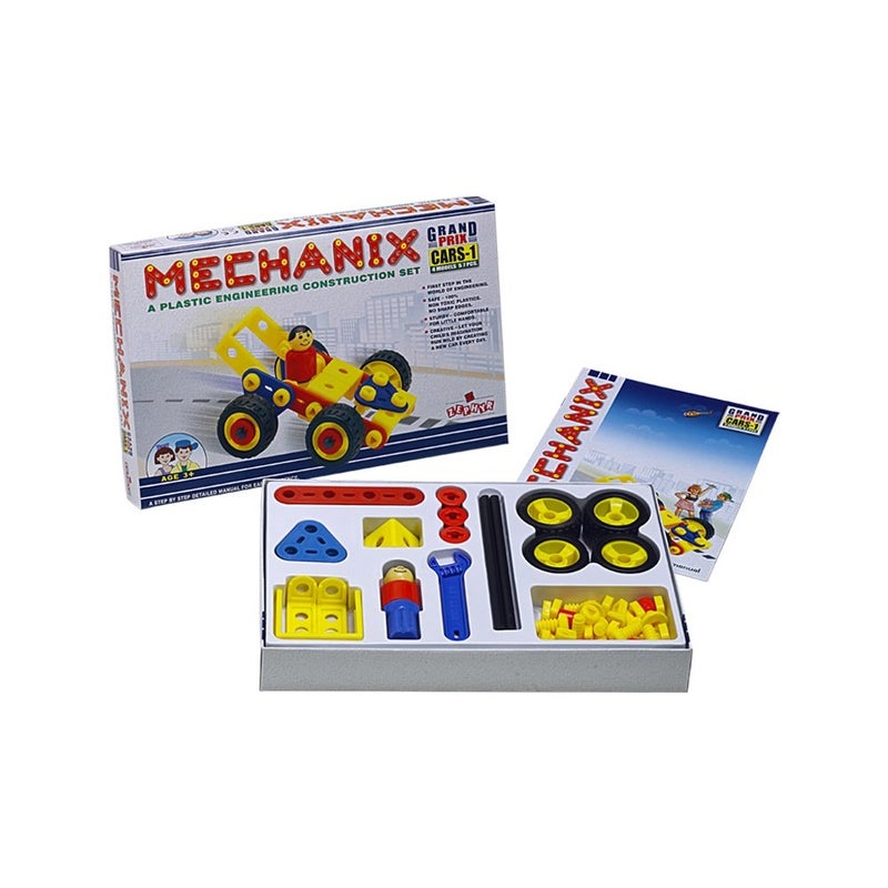 Mechanix 3601014 Plastic Grand Prix Cars-1 Multicolor(155 pieces) - Image 3