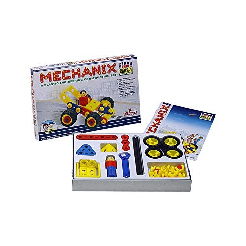 Mechanix 3601014 Plastic Grand Prix Cars-1 Multicolor(155 pieces) - Image 1