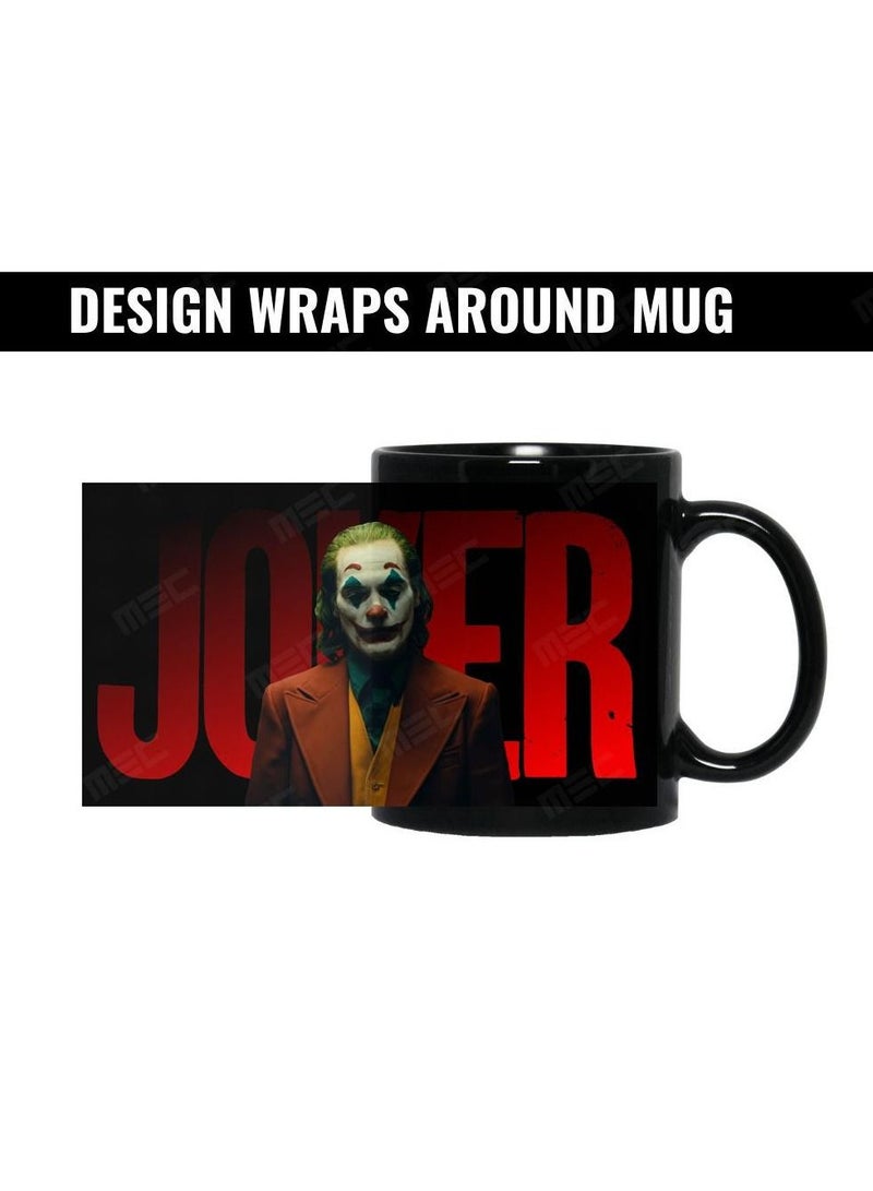 إم إي سي كوب قهوة بتصميم جوكر يلتف حول القدح المطبوع 11 أونصة أسود كامل - Image 2