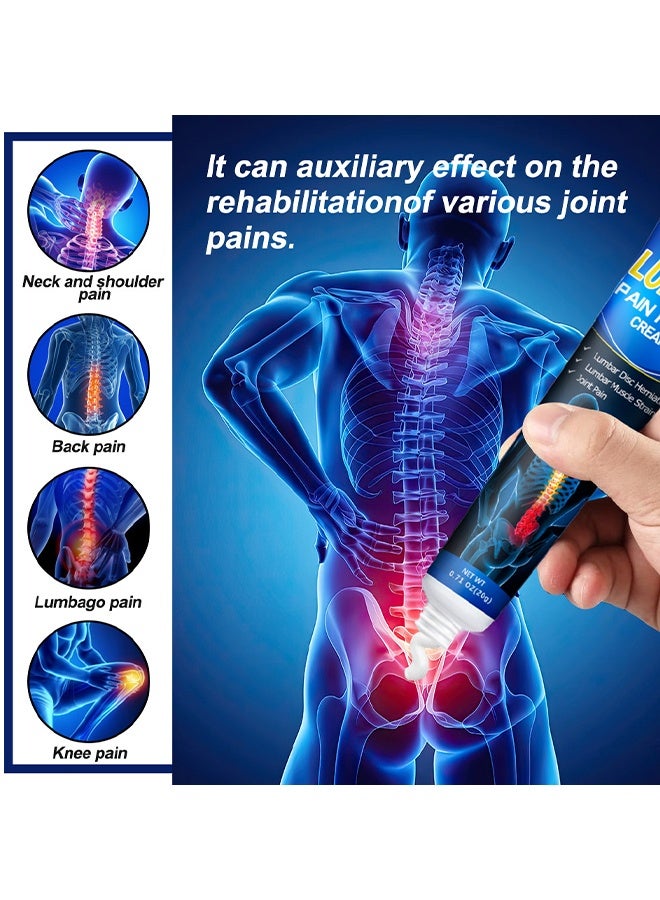 ERAYCEE Lumbar Pain Relief Cream, Rheumatoid Arthritis Miracle Cream Joint Pain Cream Relieves Cervical Spondylosis, Pain Numbness Of Lumbar Spine, Knee Joint Topical Cream, External Muscle Joint Care Ointment, 20G - Image 2