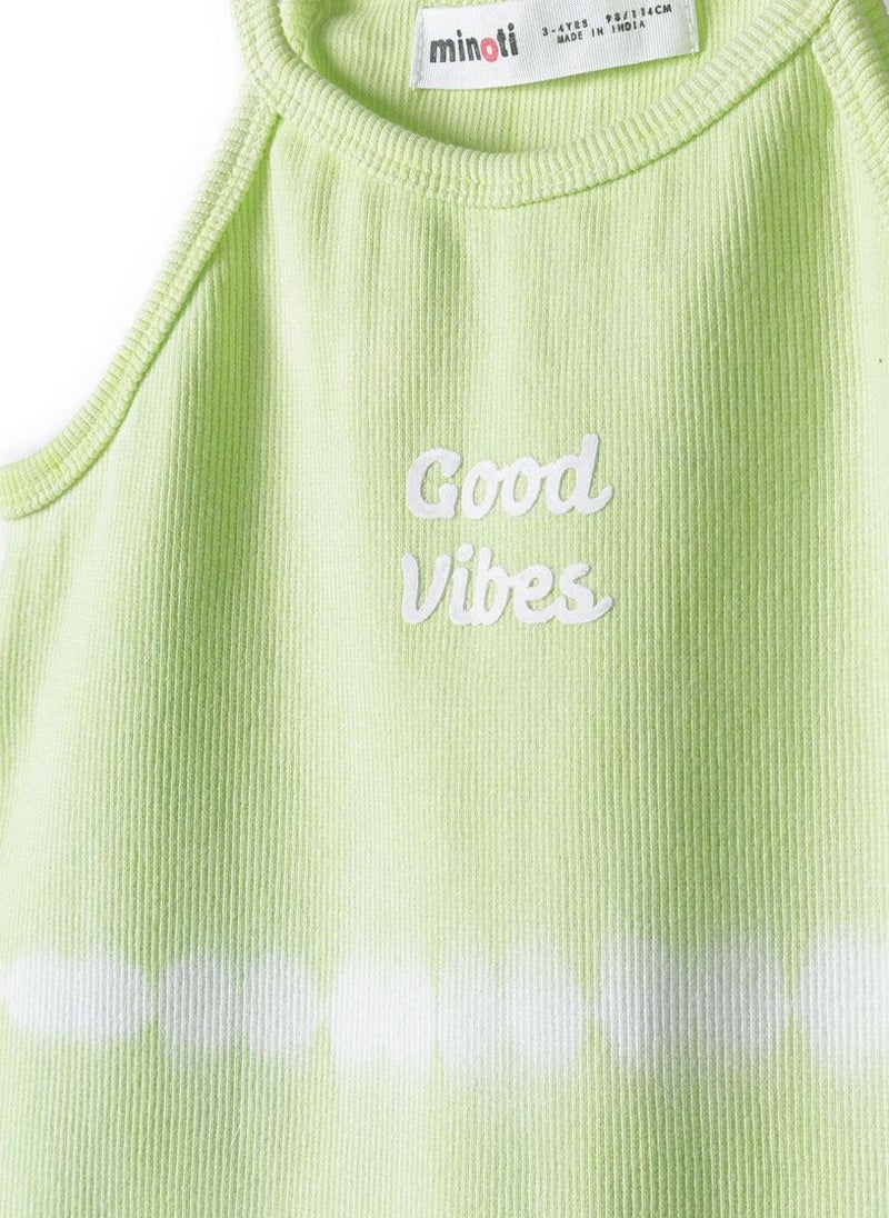 مينوتي توب بناتي مضلع بدون أكمام - Image 4