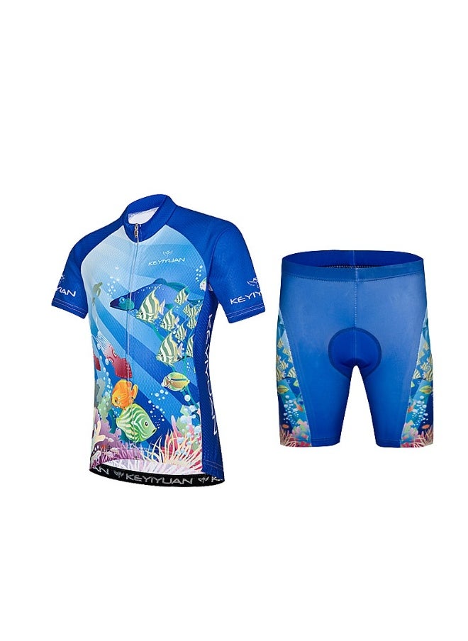 KUYING GR New Summer Outdoor Sunscreen Moisture Absorption Quick Drying Bicycle Women's Cycling Clothing Set  - Image 1