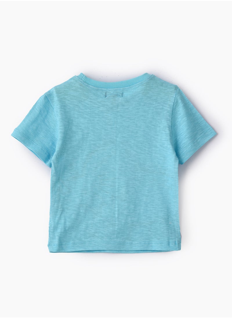 JAM Boys Knit Cotton Dinosaur Print T-Shirt  - Image 2