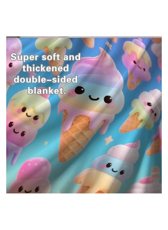 general Flannel thin blanket (warm and comfortable, suitable for sleep, gaming, dust removal and sandproof) 150cm*200cm - 223 - Image 1