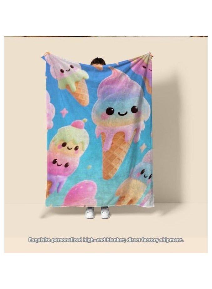 general Flannel thin blanket (warm and comfortable, suitable for sleep, gaming, dust removal and sandproof) 150cm*200cm - 223 - Image 4