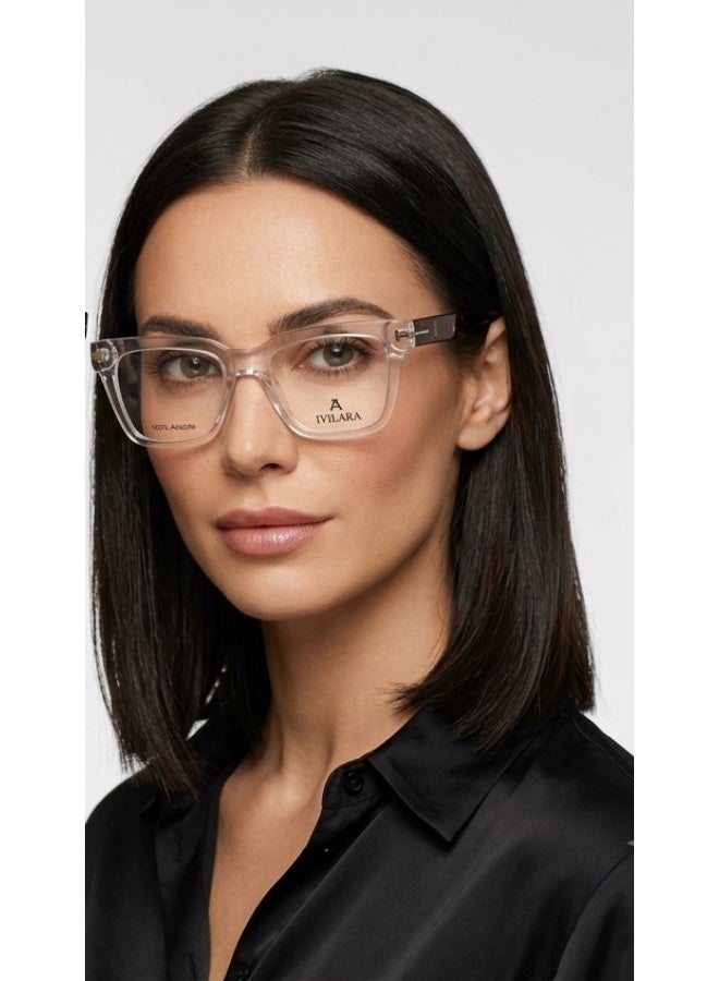 IVILARA TF5757_C4 High-End Acetate Uni-Sex Eyeglasses (Transparent) - Image 1