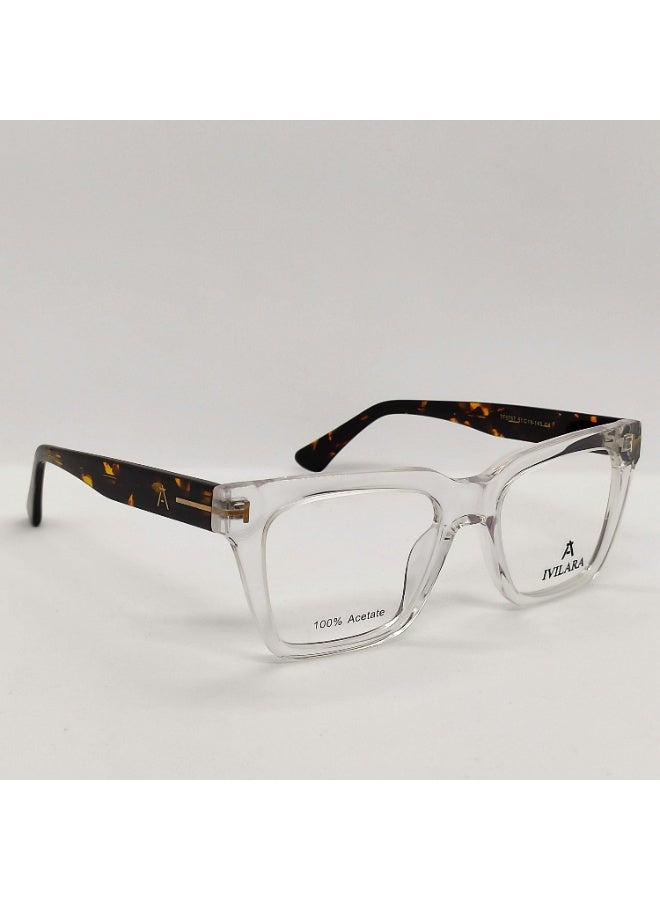 IVILARA TF5757_C4 High-End Acetate Uni-Sex Eyeglasses (Transparent) - Image 4