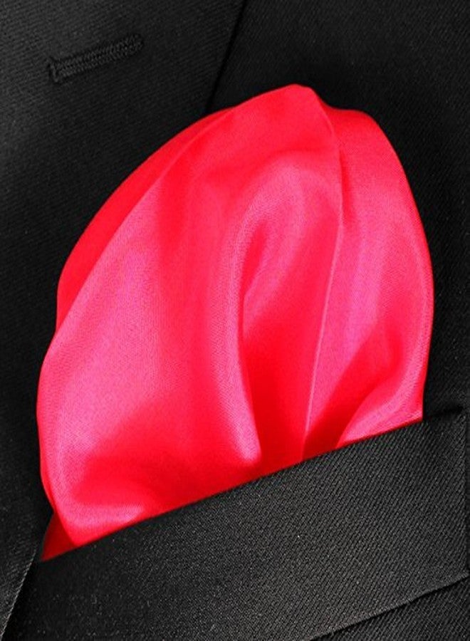 Royal Silk Fine Fuchsia Silk Pocket Square 100% Silk - Soft Mulberry Silk - Large 16” Square - Image 2