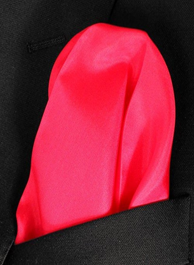 Royal Silk Fine Fuchsia Silk Pocket Square 100% Silk - Soft Mulberry Silk - Large 16” Square - Image 3