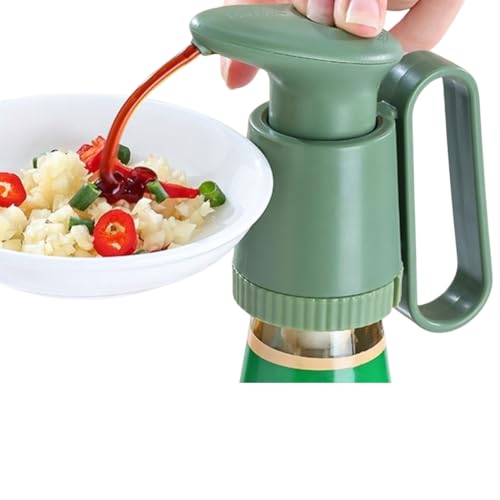 Digital Shoppy Universal Oyster Sauce Dispenser Pump – Household Oil & Sauce Press Nozzle with Caps & Tubes (Green) - Image 3