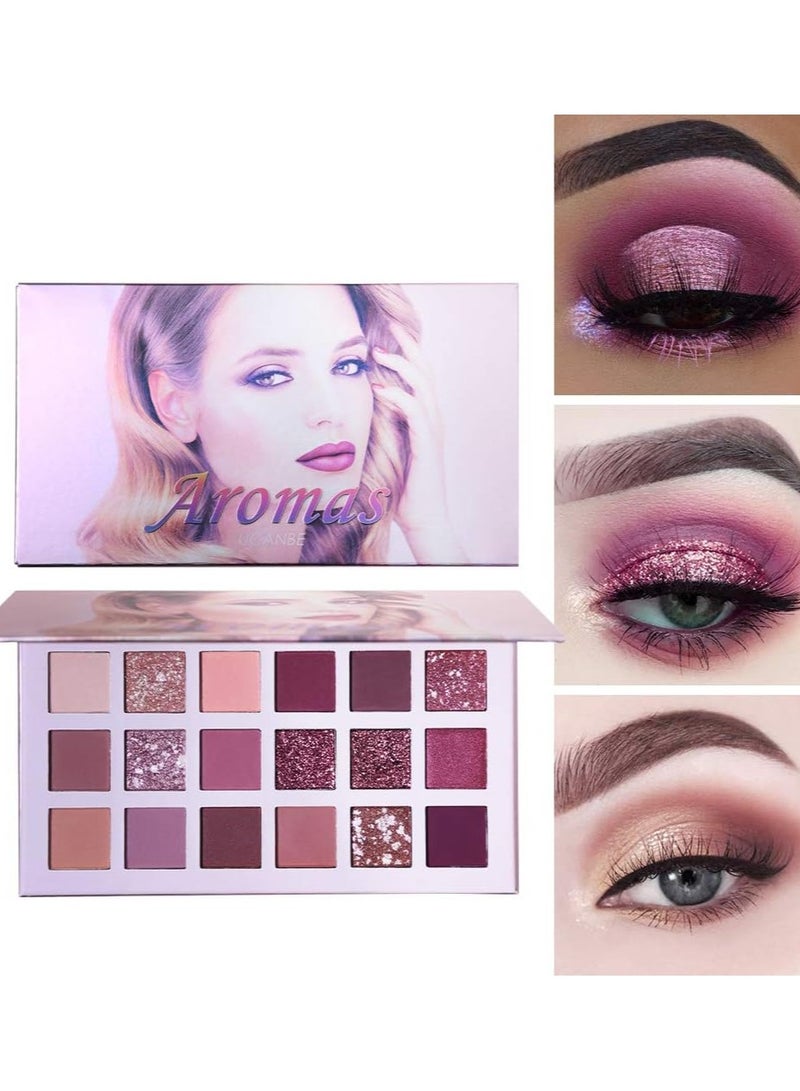 Ucanbe 18 Colour Fashion Glitter Eye Shadow Palette Multicolour - Image 3