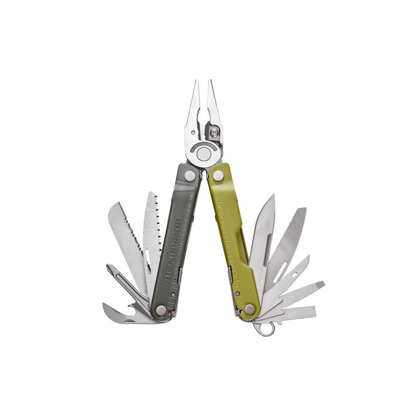 LEATHERMAN, Rebar Multitool with Premium Replaceable Wire Cutters and Saw, Mossy Slate - Image 1